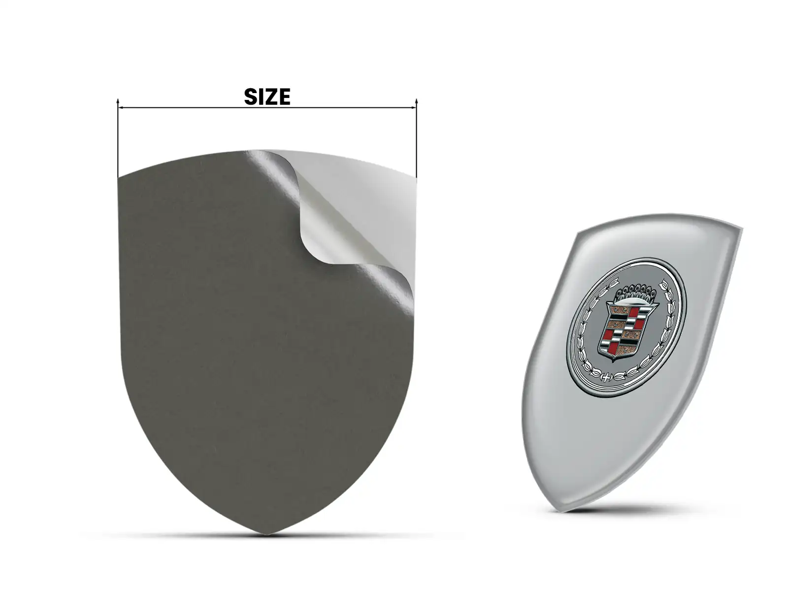 Cadillac Custom Domes Emblem Premium Aufkleber Edition